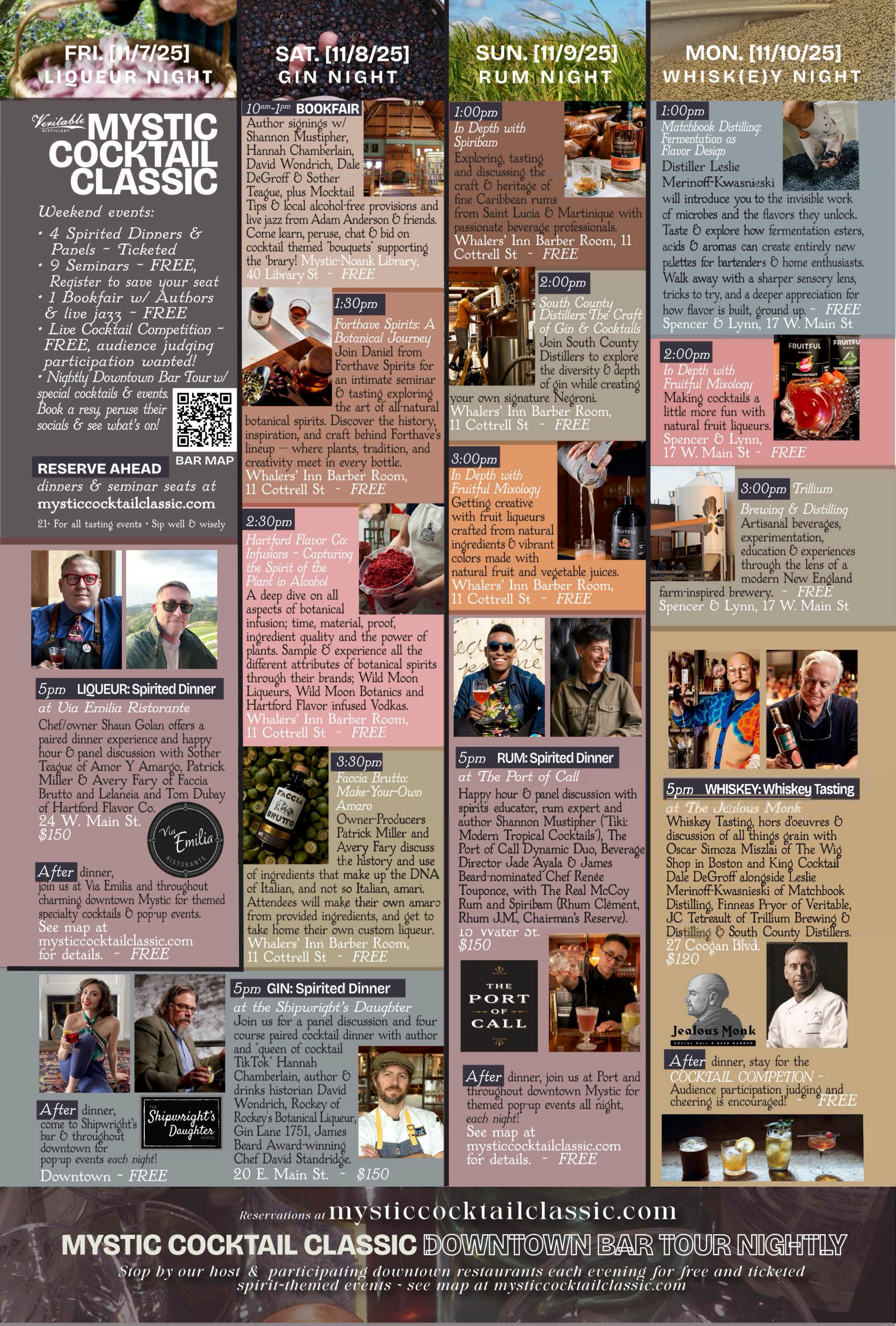 Mystic Cocktail Classic Weekend Guide