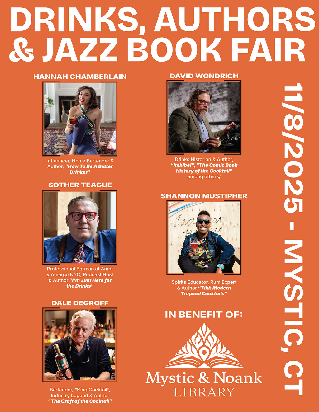 Book Fair with Author Signings @ The Mystic Noank Library - 10:00AM on 11/8